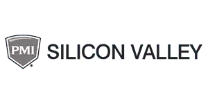 The PMI Silicon Valley logo on a black background, emphasizing move in and out cleaning.